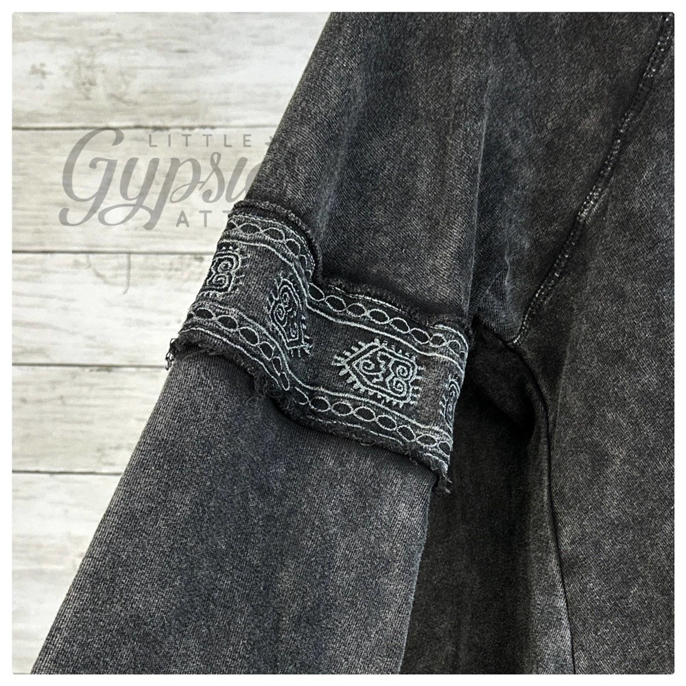 POL Black Burnout Grunge Hoodie - Picture 8 of 14